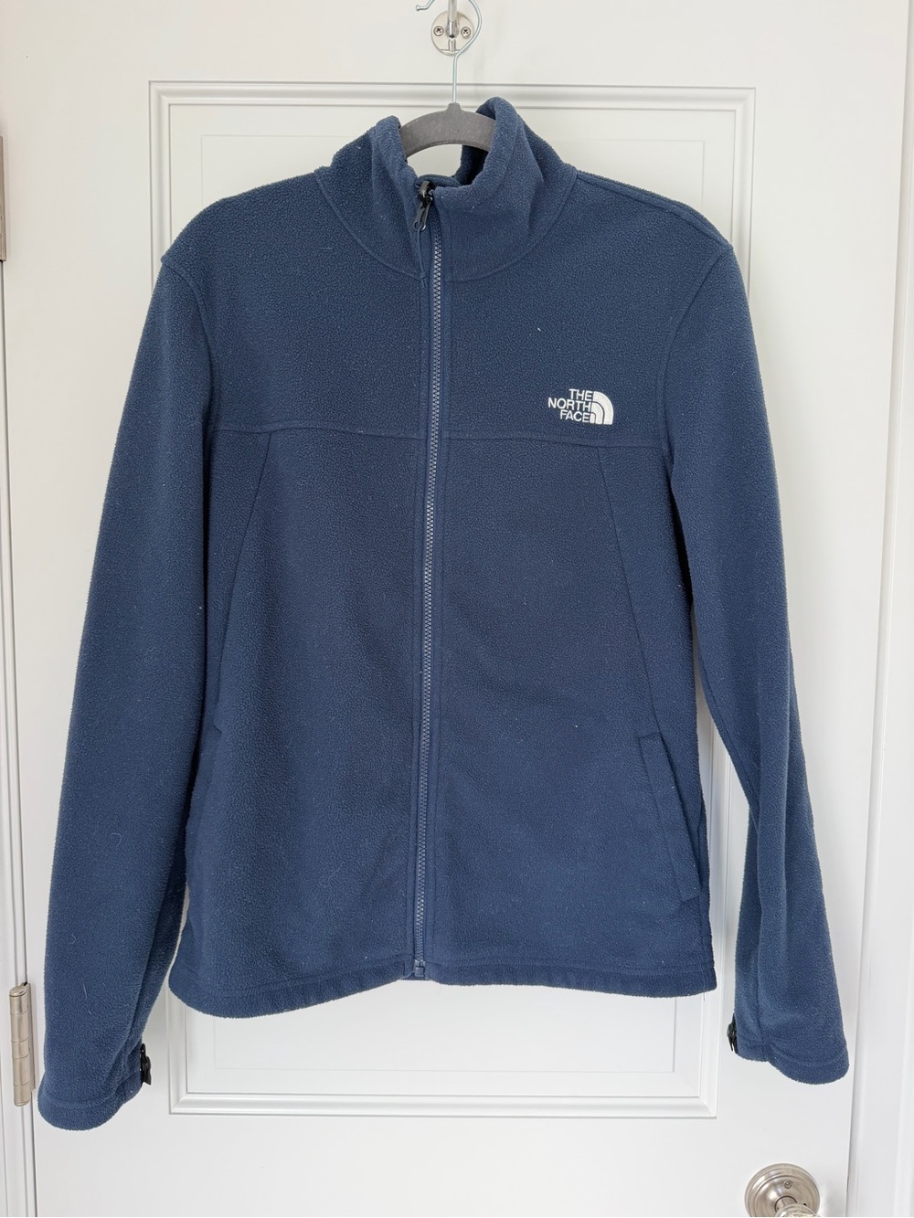 The North Face Men's Dark Blue Full-Zip Fleece Jacket